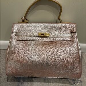 Tohe FZND Faux Pebbled Leather New Satchel Bag